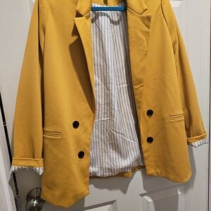 Jules & Leopold Mustard Blazer
